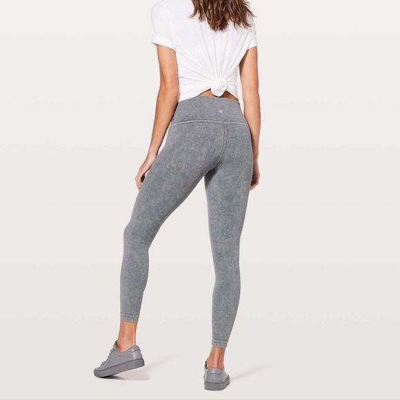 lululemon athletica Pants - Lululemon wunder under HR washed Luna 28” Sz 4